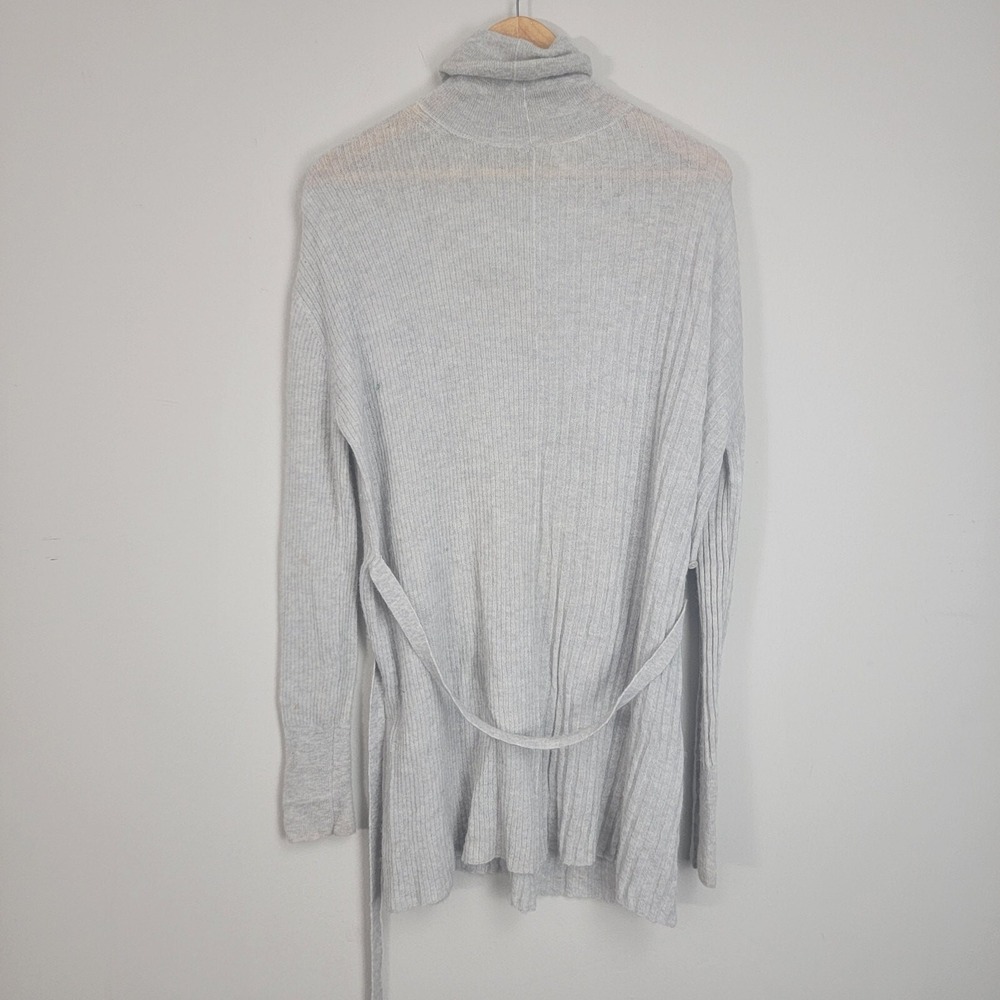 Helmut Lang Mini Sweater Dress Turtleneck Baby Alpaca Blend Belted Size XS READ!